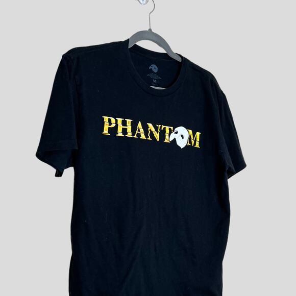 Phantom of the Opera Graphic T-Shirt Womens Size M Black 100% Cotton - Picture 2 of 5